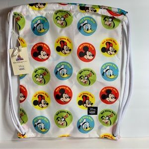 NWT. Vans Disney Cinch Bag By Vans - Mickey And Friends.